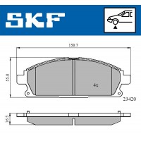 VKBP 80296 SKF КомплеК т гальмівних колодок, дискове гальмо