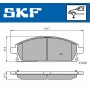 VKBP 80296 SKF КомплеК т гальмівних колодок, дискове гальмо