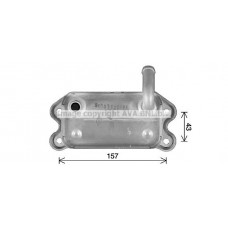 VO3299 AVA QUALITY COOLING масляний радіатор двигунне олива