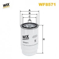 WF8571 WIX FILTERS Паливний фільтр