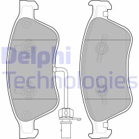 LP2072 DELPHI Комплект гальмівних колодок дисковий гальм