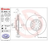 09.B635.11 BREMBO Гальмівний диск