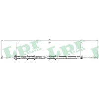 C0168B LPR Тросик, cтояночный тормоз