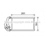 HDA6294 AVA QUALITY COOLING Теплообмінник обігрів салону