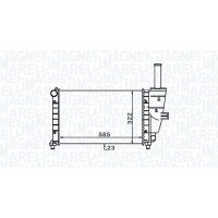 350213187100 MAGNETI MARELLI Радіатор охолодження двигуна