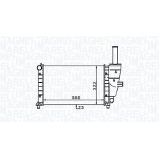 350213187100 MAGNETI MARELLI Радіатор охолодження двигуна