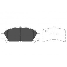 KBP-9110 KAVO PARTS Комплект гальмівних колодок дисковий гальм KBP-9110 KAVO PARTS Комплект гальмівних колодок дисковий гальм