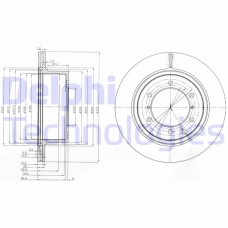 BG4014 DELPHI Гальмівний диск