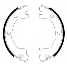 8DA 355 050-501 HELLA PAGID Комплект гальмівних колодок, стояночная тормозная система