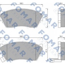 FO 484081 FOMAR Friction Комплект гальмівних колодок дисковий гальм FO 484081 FOMAR Friction Комплект гальмівних колодок дисковий гальм