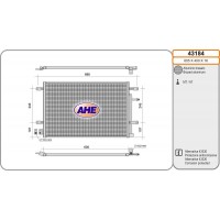 43184 AHE Конденсатор кондиціонера