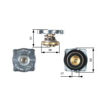 RC130 GATES Кришка радіатора