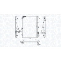 350213198600 MAGNETI MARELLI Радіатор охолодження двигуна