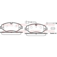 1245.02 REMSA КомплеК т гальмівних колодок, дискове гальмо