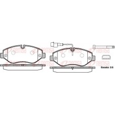 1245.02 REMSA КомплеК т гальмівних колодок, дискове гальмо