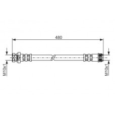 1 987 481 074 BOSCH Гальмівний шланг