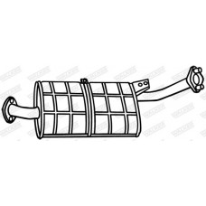 18646 WALKER Середній глушник вихлопних газів