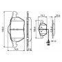 0986460937 BOSCH BOSCH Гальмівні колодки перед.VW Passat 97-; AUDI 100 91-, A6 94-(круглый разъем)