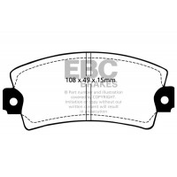 DP317 EBC Brakes Комплект гальмівних колодок дисковий гальм