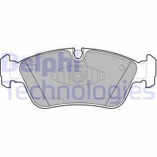LP1925 DELPHI Комплект гальмівних колодок дисковий гальм