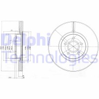 BG4056C DELPHI Гальмівний диск