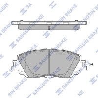 SP4275 Hi-Q Комплект гальмівних колодок дисковий гальм