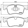 8DB 355 020-931 HELLA PAGID Комплект гальмівних колодок дисковий гальм