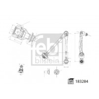 183284 FEBI BILSTEIN Ричаг незалежної підвіски колеса, подвеска колеса
