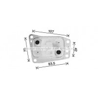 CN3327 AVA QUALITY COOLING масляний радіатор двигунне олива