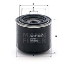 W 811/83 MANN-FILTER Масляний фільтр