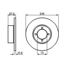 0 986 478 082 BOSCH Гальмівний диск