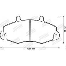 571745J JURID Комплект гальмівних колодок дисковий гальм