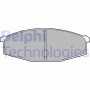 LP373 DELPHI Комплект гальмівних колодок дисковий гальм