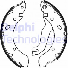 LS1610 DELPHI Комплект гальмівних колодок