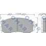 FO 460181 FOMAR Friction Комплект гальмівних колодок дисковий гальм
