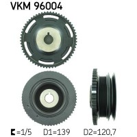 VKM 96004 SKF Ремінний шків колінчастий вал