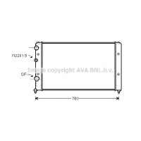 VNA2122 AVA QUALITY COOLING Радіатор охолодження двигуна