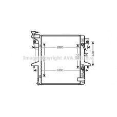 MT2205 AVA QUALITY COOLING Радіатор охолодження двигуна