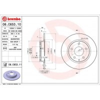 08.C653.11 BREMBO Гальмівний диск
