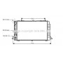 AIA2089 AVA QUALITY COOLING Радіатор охолодження двигуна