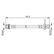 1 987 481 738 BOSCH Гальмівний шланг