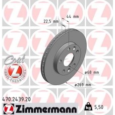 470.2439.20 ZIMMERMANN Гальмівний диск