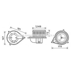 FT8426 AVA QUALITY COOLING Вентилятор салону