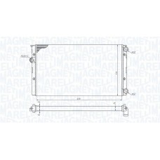 350213191100 MAGNETI MARELLI Радіатор охолодження двигуна