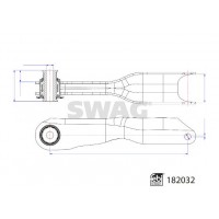 33 10 8488 SWAG Ричаг незалежної підвіски колеса, подвеска колеса