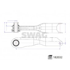 33 10 8488 SWAG Ричаг незалежної підвіски колеса, подвеска колеса
