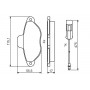 0 986 495 475 BOSCH Комплект гальмівних колодок дисковий гальм