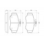 0 986 424 368 BOSCH Комплект гальмівних колодок дисковий гальм