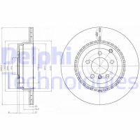 BG9080C DELPHI Гальмівний диск