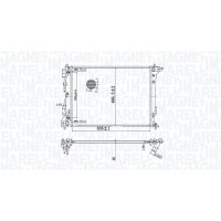 350213204800 MAGNETI MARELLI Радіатор охолодження двигуна